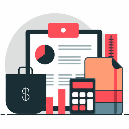 Illustrating Fundamental Accounting Concepts for Clear Financial Understandingのイラスト素材