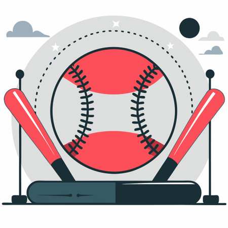 Conceptual Illustration of the Essence and Dynamics of Baseballのイラスト素材