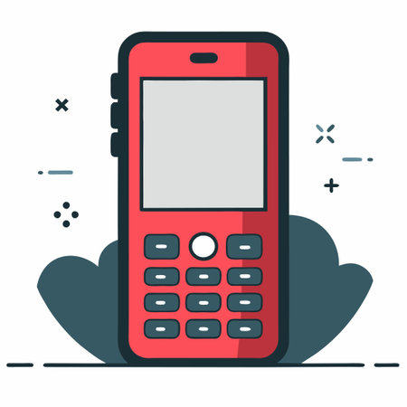 Illustrative Concept of a Cell Phone with Modern Features and Customizable Designのイラスト素材