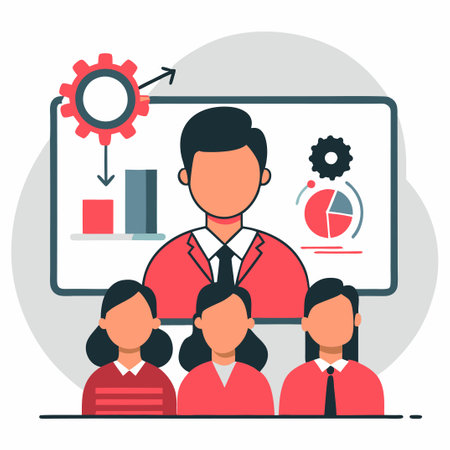 Illustrative Depiction of Coaching Concepts and Strategiesのイラスト素材