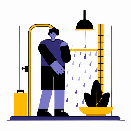 Visualizing the Effects of Cold Exposure on the Human Bodyのイラスト素材