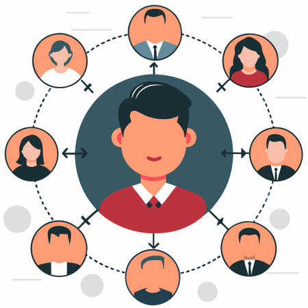 Depicting Connection: An Illustrative Exploration of Interconnectednessのイラスト素材