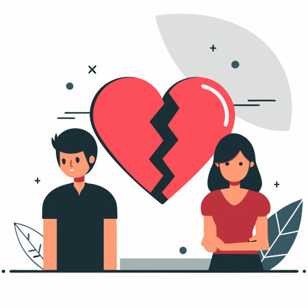 Heartbreak and Separation: A Visual Representation of Breakupのイラスト素材