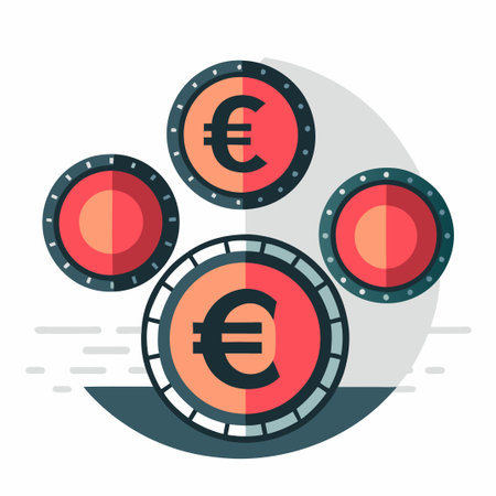 Innovative Design Concept for European Union Currency Coinsのイラスト素材