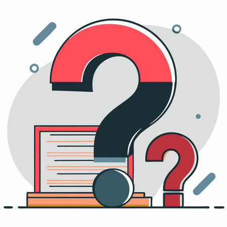 Concept Illustration Depicting Commonly Asked Questions and Answersのイラスト素材