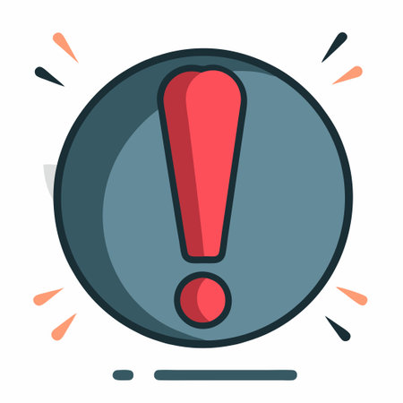 Captivating Illustration of an Exclamation Point Expressing Surprise or Attentionのイラスト素材
