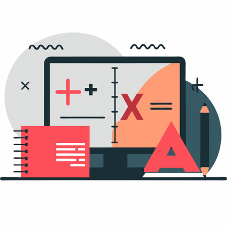 Formula Concept Illustrated with Mathematical Equations and Visualsのイラスト素材