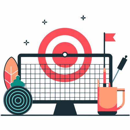 Conceptual Illustration of a Goal-Oriented Ladder to Successのイラスト素材