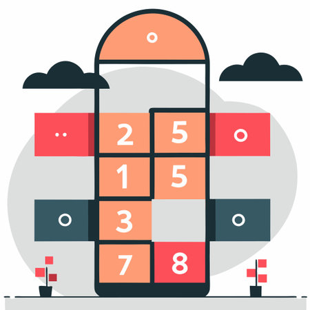 A Child's Guide to Hopscotch: A Classic Game of Skill and Coordinationのイラスト素材