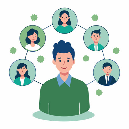 Human Resources Concept Illustration Visualizing Personnel Management Functions