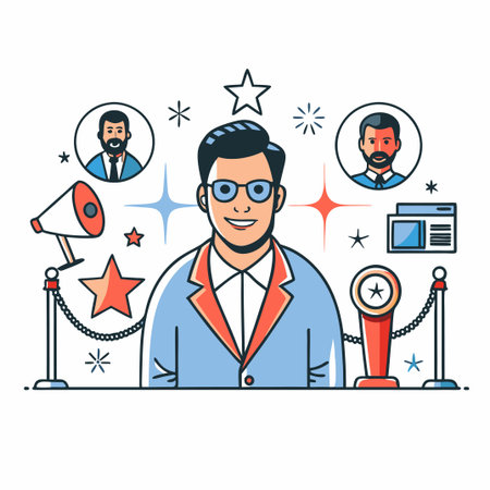 Intricate and Mesmerizing Celebrity Conceptual Illustrationのイラスト素材