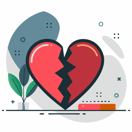 Heartbreaking Aftermath of a Love's Demise: The Concept of Breakup Illustratedのイラスト素材