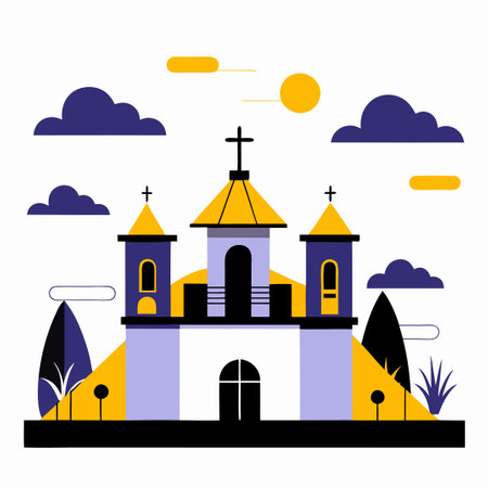 Vibrant and Creative Conceptual Illustration of Medellin Cityのイラスト素材