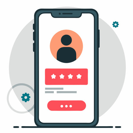 Modern Mobile Login Concept with Biometric Authentication and Minimalistic Designのイラスト素材