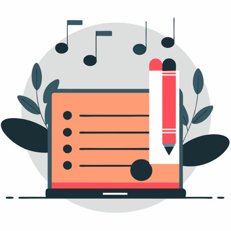 Illustrative Depiction of Note-Taking and its Conceptual Significanceのイラスト素材