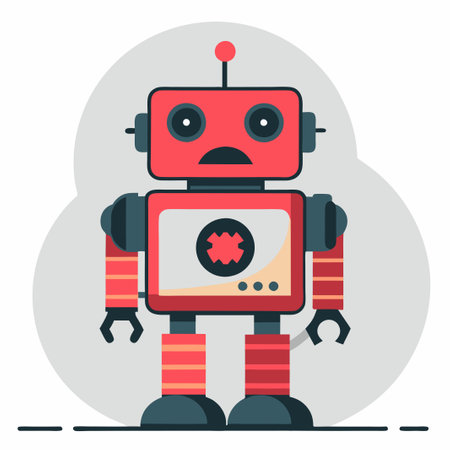 Oops! 404 Error with a Broken Robot Illustration Conceptのイラスト素材