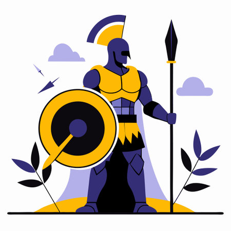 Vision of a Future Spartan: Concept Illustration Depicts Advanced Warriorのイラスト素材