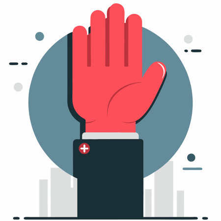 Students Eagerly Raising Hands to Participate in Class Discussionのイラスト素材