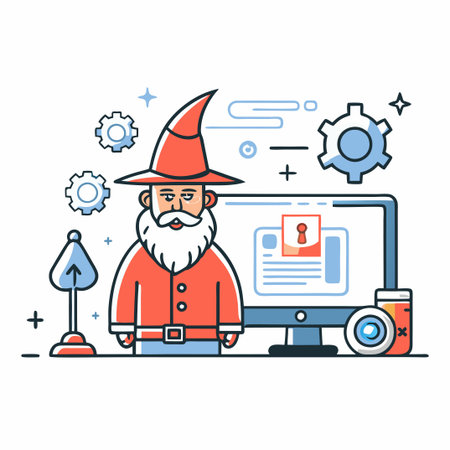 Comprehensive Setup Wizard Illustrating a Simple Step-by-Step Processのイラスト素材