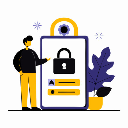 Modern Abstract User Interface Design for Sign In Processのイラスト素材