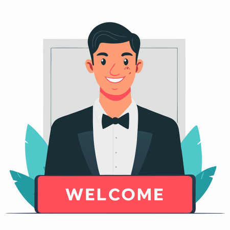 Warm and Welcoming Illustration Depicting the Concept of a Welcoming Environmentのイラスト素材