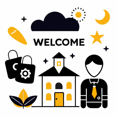 Welcoming Concept Illustrated with a Hand Holding a Heartのイラスト素材