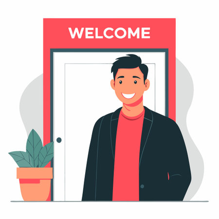 Welcoming Illustration Depicting Warmth, Joy, and Inclusivityのイラスト素材