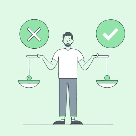 Abstract Concept Illustration of the Binary Choice "Yes or No"のイラスト素材