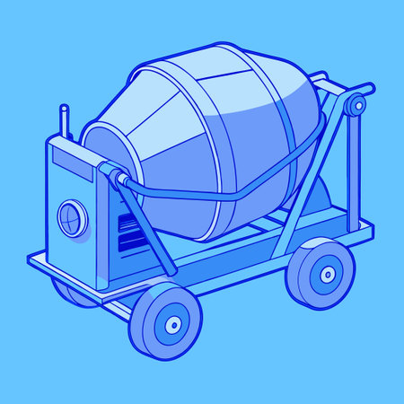 Dot to Dot Concrete Mixer Truck Coloring Activity Page for Kidsのイラスト素材
