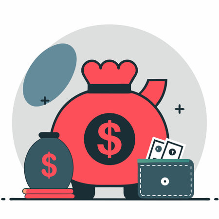 Illustrated Concept of Financial Savings and Monetary Prudenceのイラスト素材