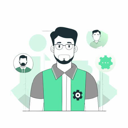 Conceptual Illustration of a Creative Profile Picture