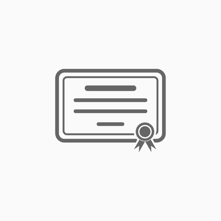 certificate iconのイラスト素材