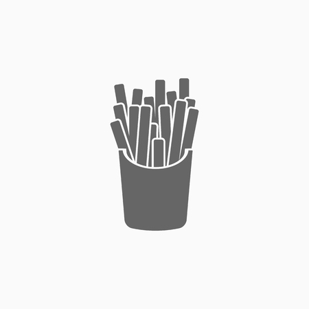 potato fries iconのイラスト素材