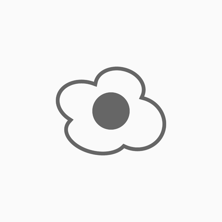 fried egg iconのイラスト素材
