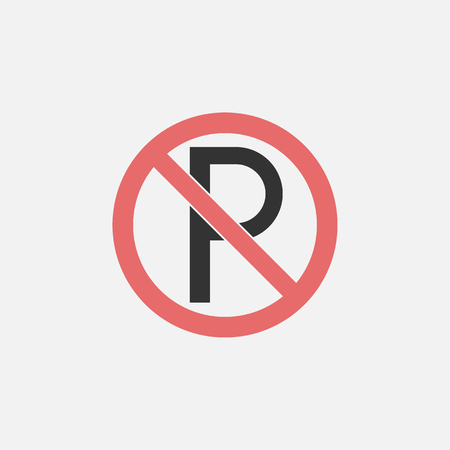 No parking iconのイラスト素材