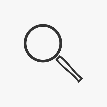 magnifying glass iconのイラスト素材