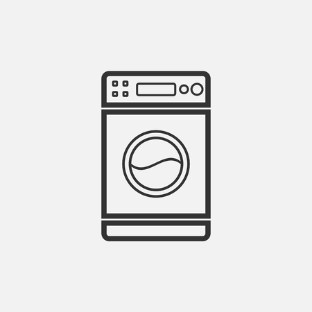 washing machine iconのイラスト素材