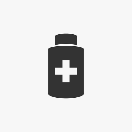 medicine bottle iconのイラスト素材