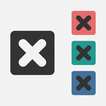 multiply sign iconのイラスト素材