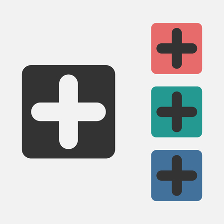 plus sign iconのイラスト素材