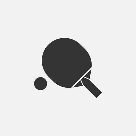 table tennis iconのイラスト素材