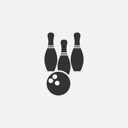 bowling iconのイラスト素材