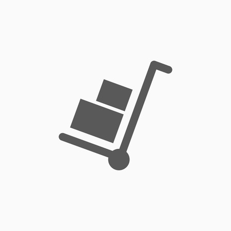 handcart iconのイラスト素材