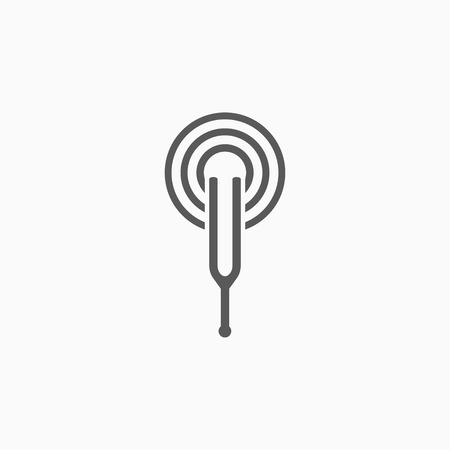 tuning fork iconのイラスト素材