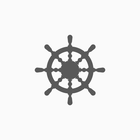 ship steering wheel iconのイラスト素材