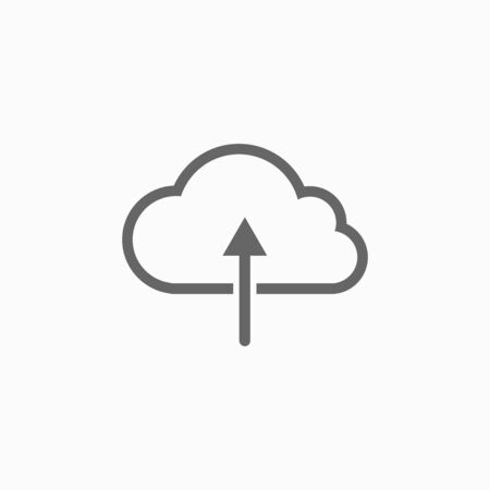cloud upload iconのイラスト素材