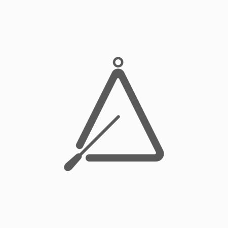 triangle instrument iconのイラスト素材