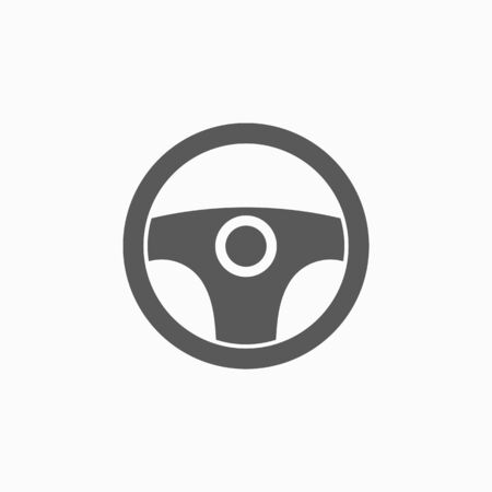 steering wheel iconのイラスト素材