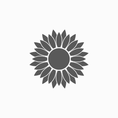 sunflower icon vector illustrationのイラスト素材