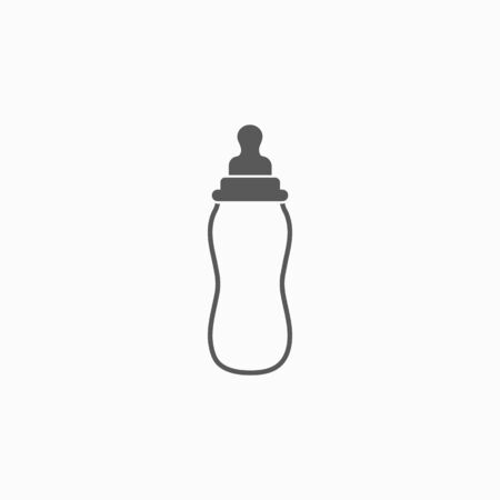 baby milk bottle icon vector illustrationのイラスト素材